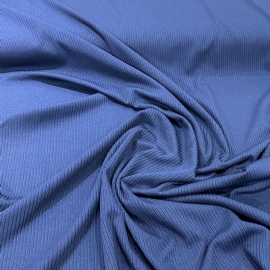 MALHA CANELADA LISA AZUL MARINHO