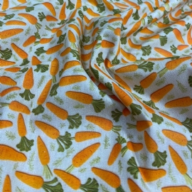 TRICOLINE ESTAMPADA CENOURA 100 ALGODAO