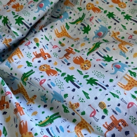 TRICOLINE ESTAMPADA 100 ALGODAO