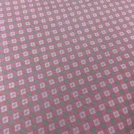 TRICOLINE ESTAMPADA COM LACO 100 ALGODAO