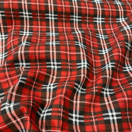 TECIDO CHITAO XADREZ VERMELHO  100 POLIESTER