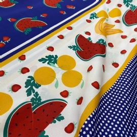 TECIDO ATOALHADO OXFORD AZUL COM MELANCIA