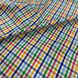 TRICOLINE ESTAMPADA XADREZ 100 ALGODAO