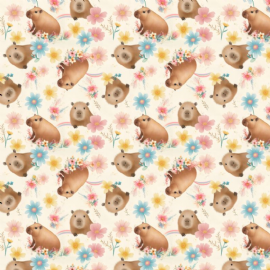 TRICOLINE CAPIVARA ENCANTADA 100 ALGODAO