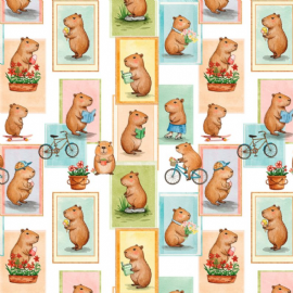 TRICOLINE CAPIVARA COLORS 100 ALGODAO