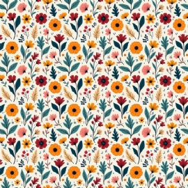 TRICOLINE FLORAL 100 ALGODAO