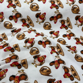 FELPUDO ESTAMPADO GALINHAS