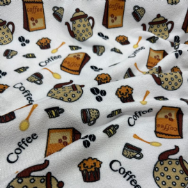 FELPUDO ESTAMPADO COFFE BRANCO