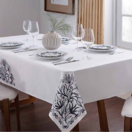 TOALHA DE MESA HOLANDA BORDADA