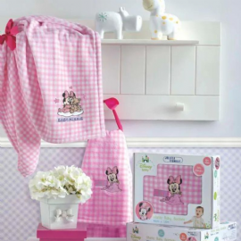 MANTA BABY BORDADA JOLITEX ROSA