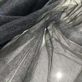 TULE IRIZADO PRETO