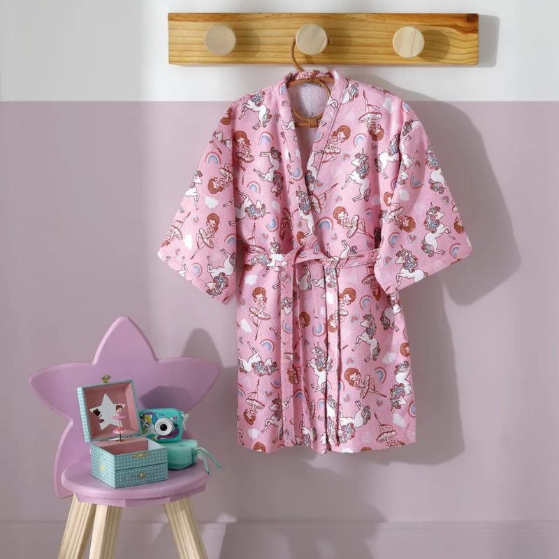 Roupo Infantil Dohler Unicrnio  Felpudo com Manga P