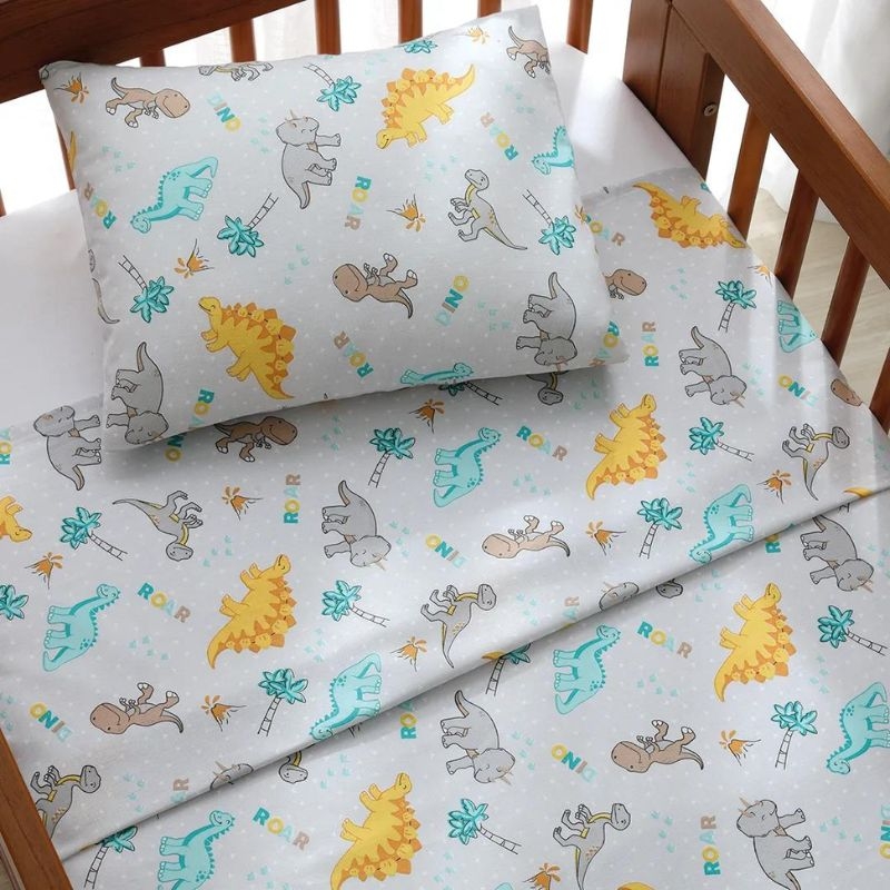 Jogo de bero Dohler Baby Dino cinza 3 peas