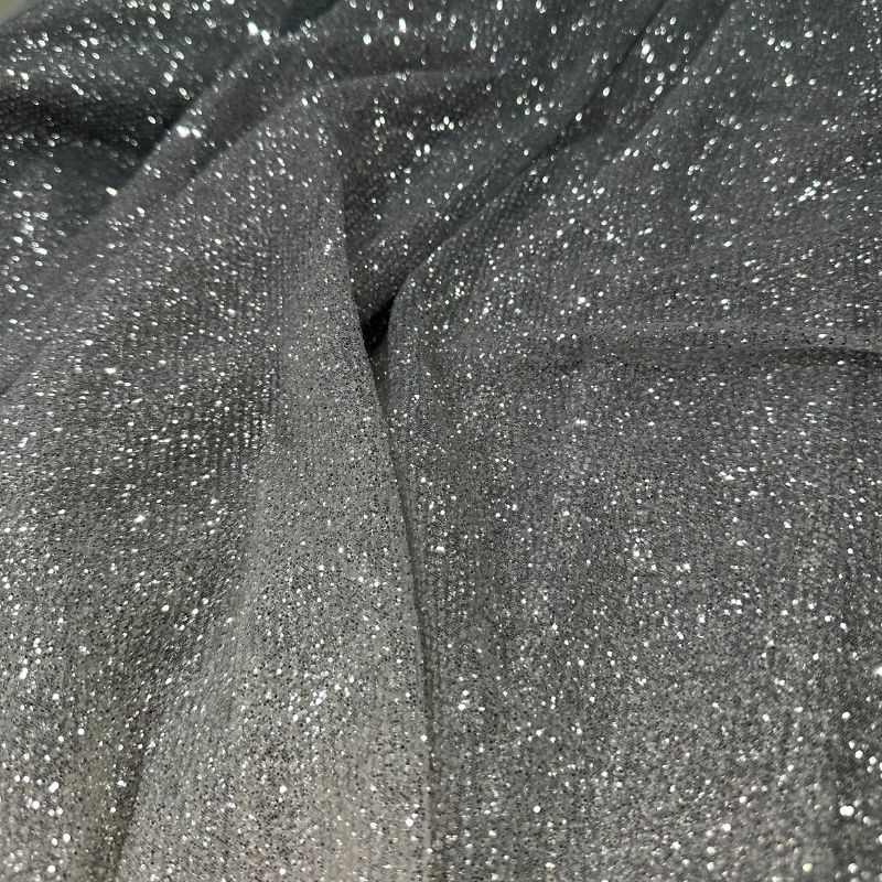 Tule glitter grafite degrade