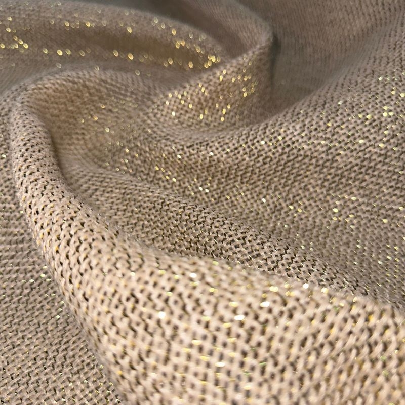 Juta natural fio dourado