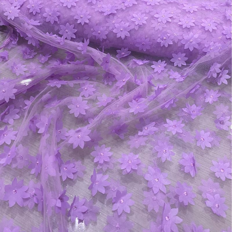 Tule Allegra Flor Lils