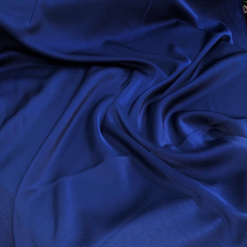 Crepe Satim Azul Marinho