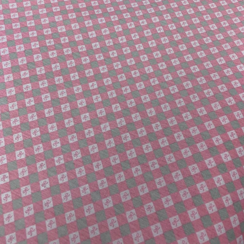 Tricoline estampada com lao 100% algodo