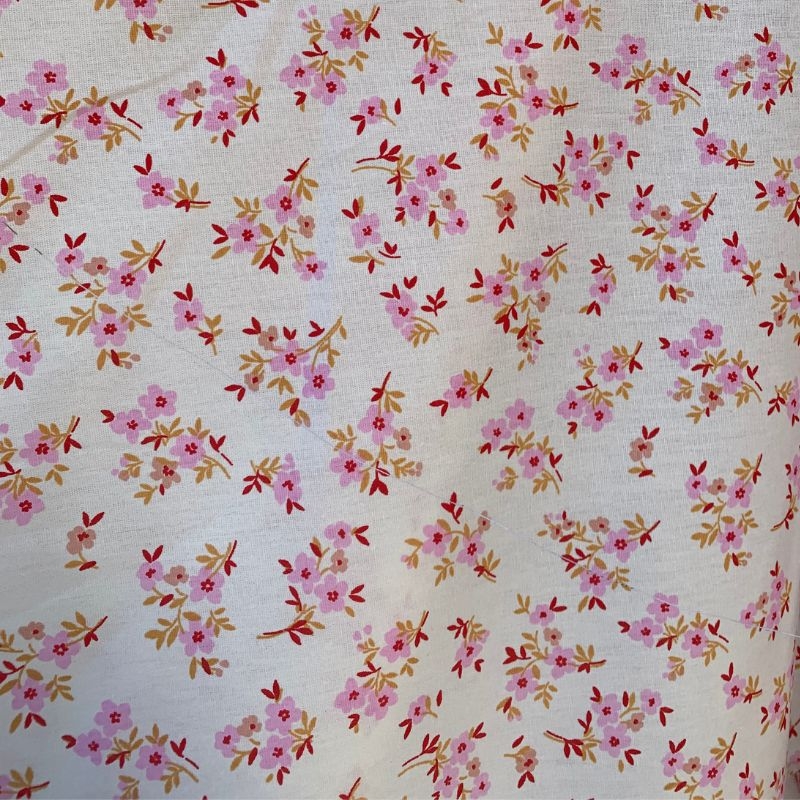 Tricoline flor 100% algodo