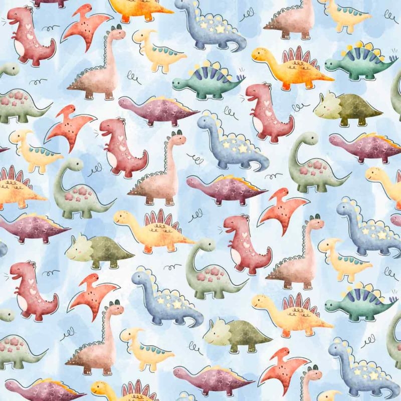 Tricoline Dinossauros  100% algodo