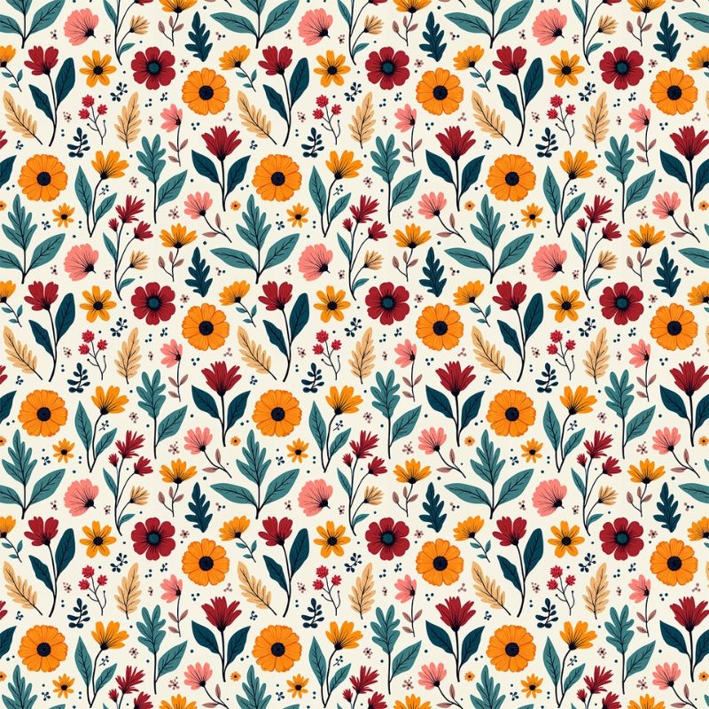 Tricoline Floral 100% algodo