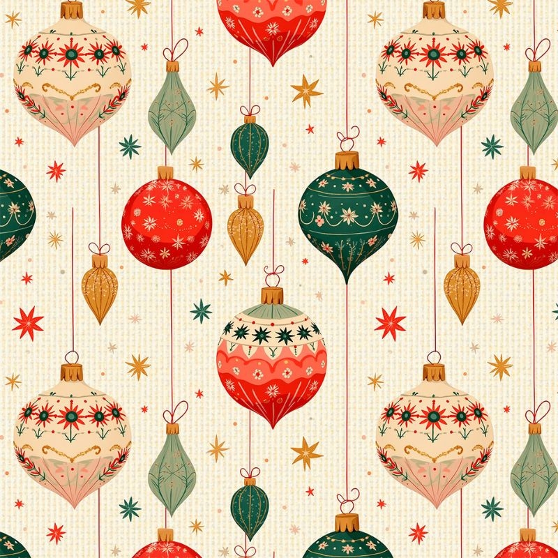 Tricoline De Natal Bolas Encantadas 100% algodo