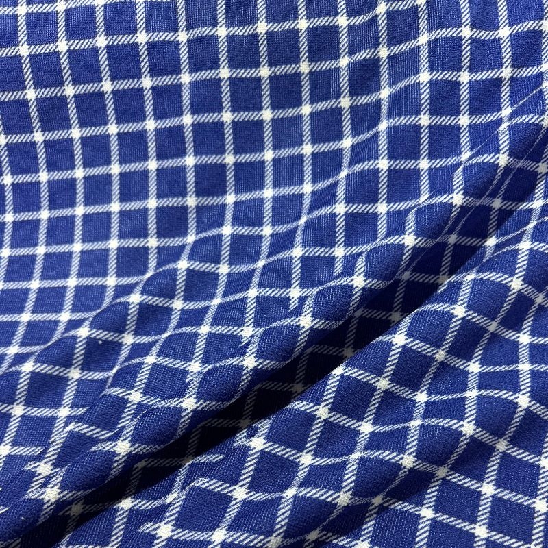 Felpudo Estampado Xadrez Azul