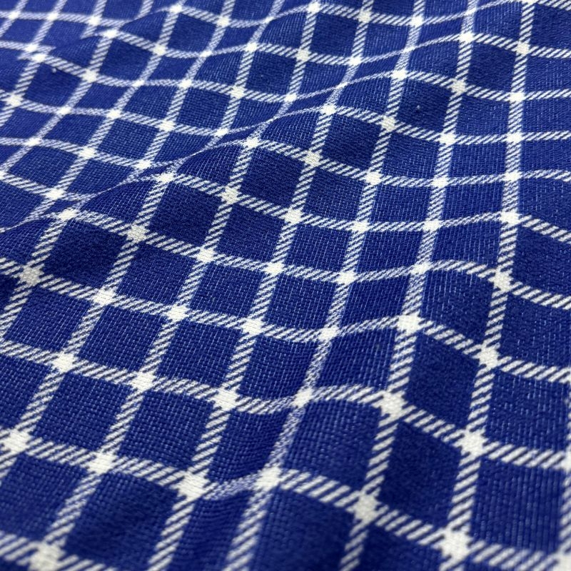 Felpudo Estampado Xadrez Azul