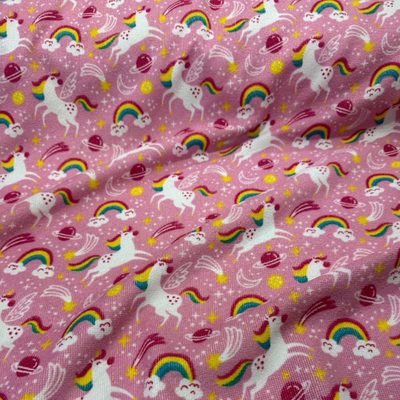Felpudo Estampado Unicrnio Rosa
