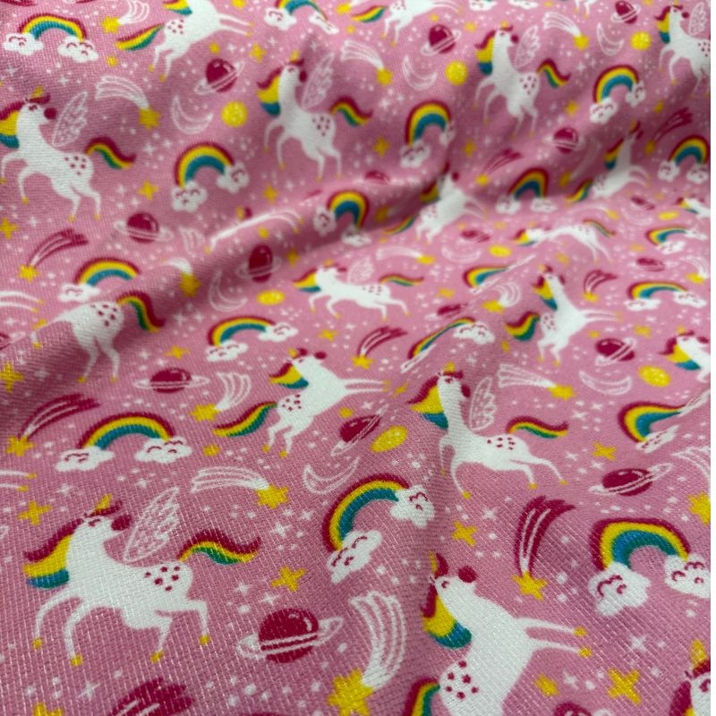 Felpudo Estampado Unicrnio Rosa