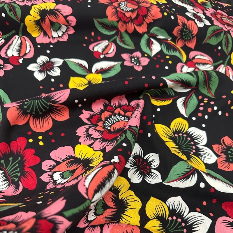  Viscose estampada