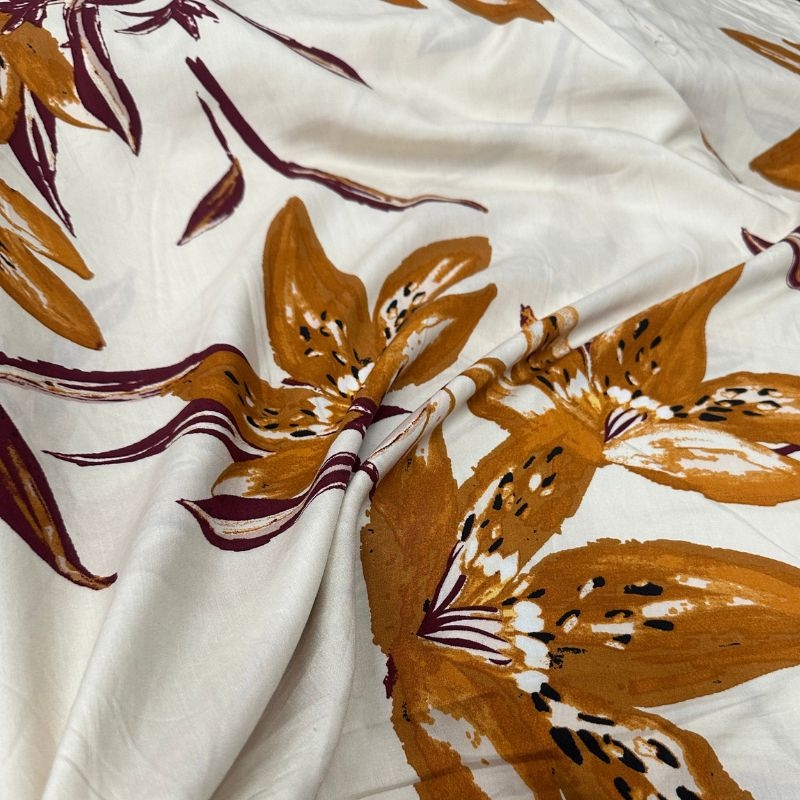 Viscose estampada