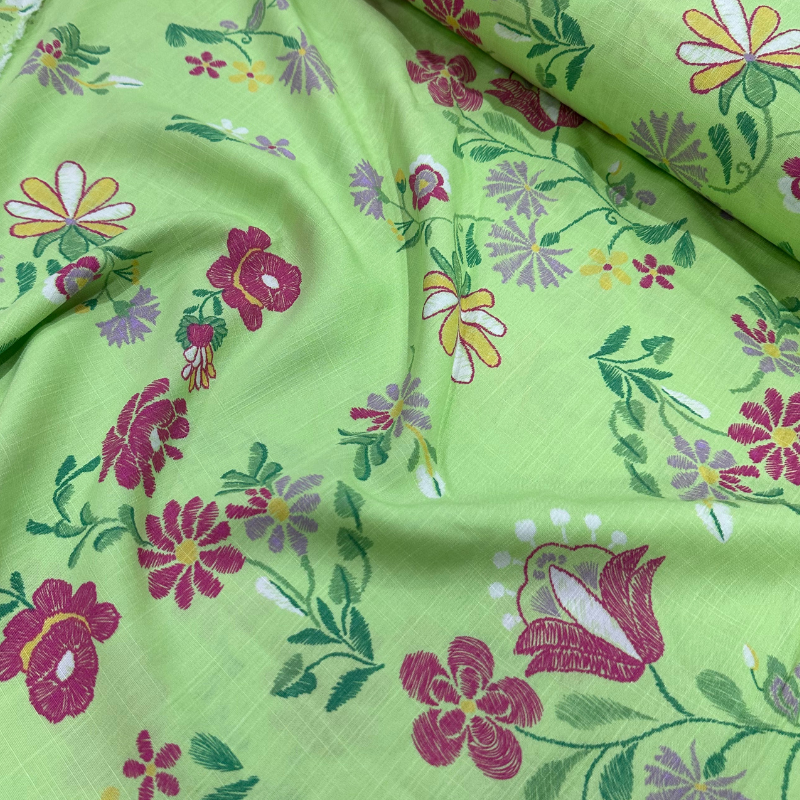  Viscose estampada